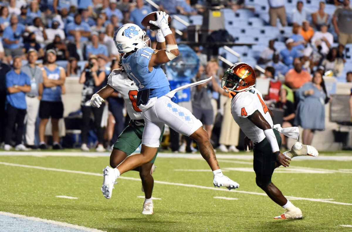 Notre Dame-North Carolina: Leading receiver expected back for Tar Heels