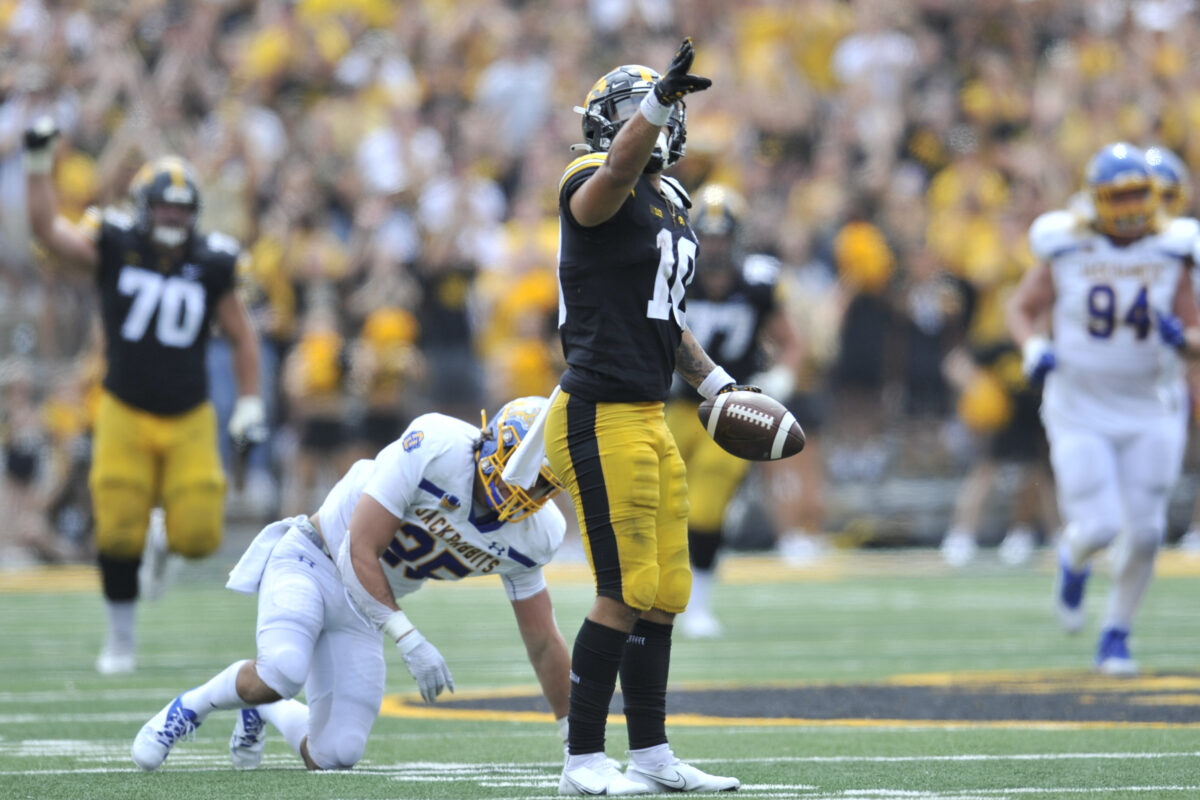 ‘Just doing what we need to do’: Arland Bruce IV outlines how to fix Iowa’s offensive ‘week one jitters’