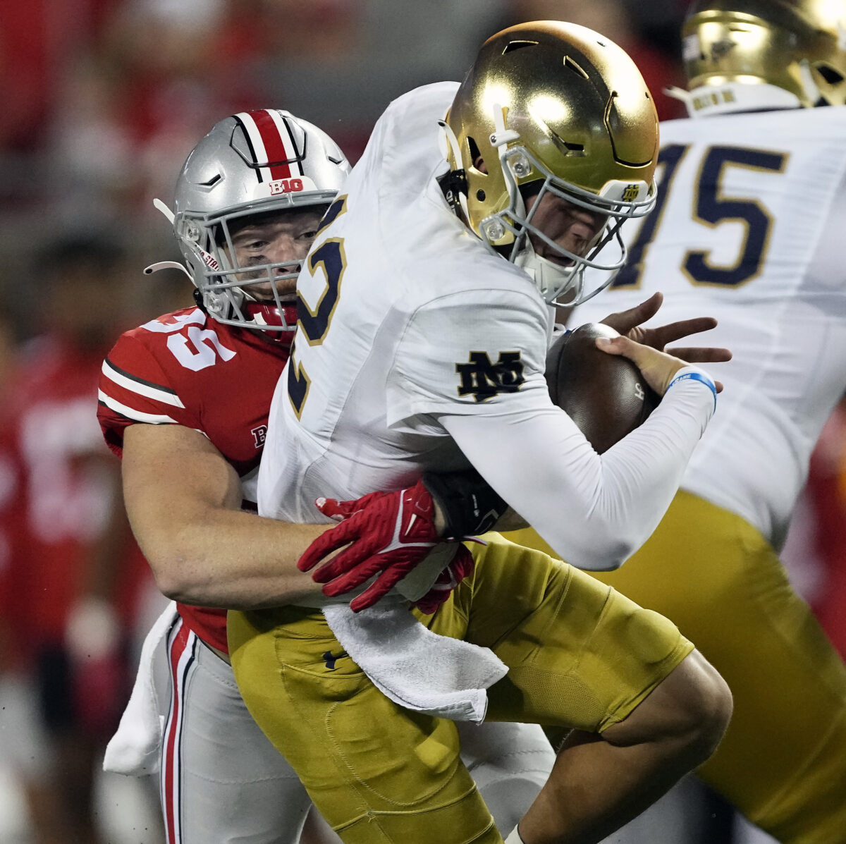 The five plays that loomed large in Notre Dame’s 21-10 loss to Ohio State