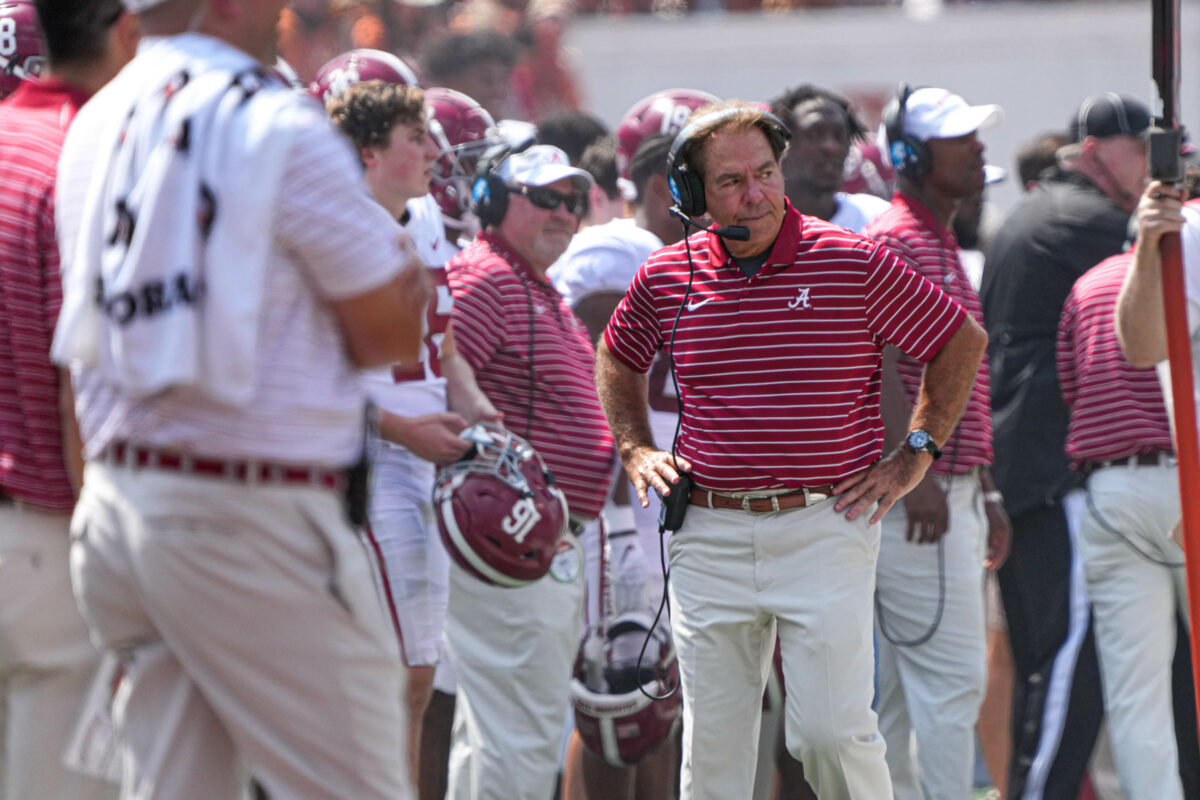 WATCH: Nick Saban goes off on players for using ‘horns down’ gesture