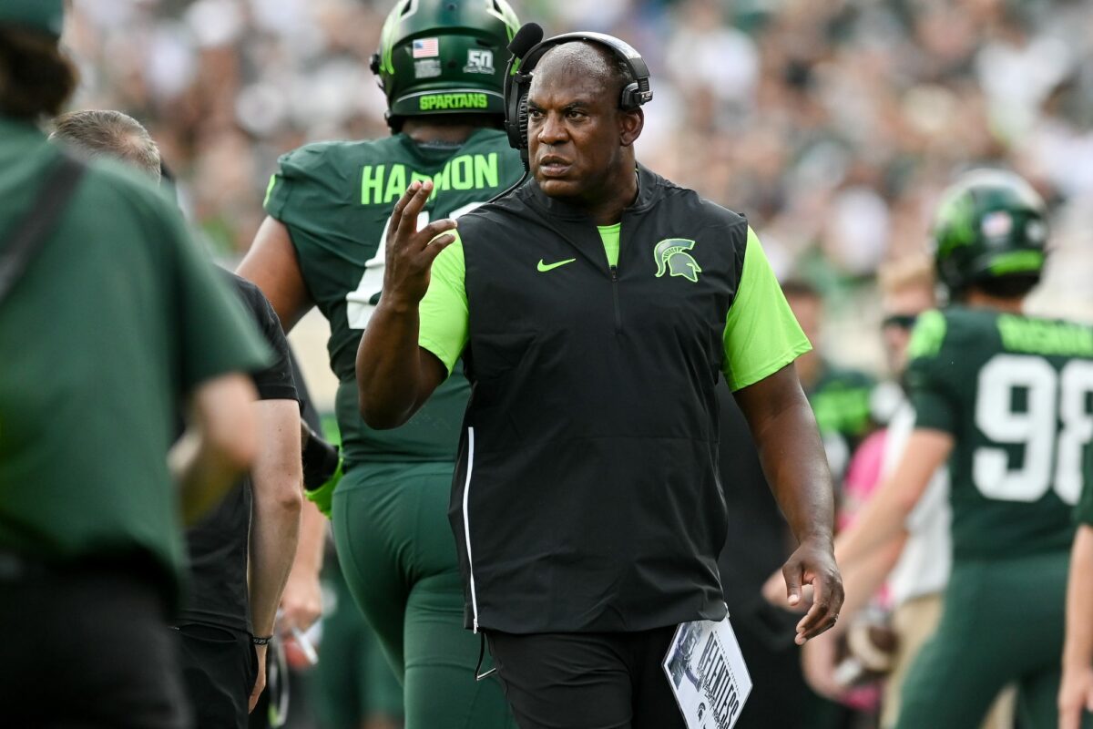 WATCH: Michigan State head coach Mel Tucker addresses media after win over Akron on Saturday