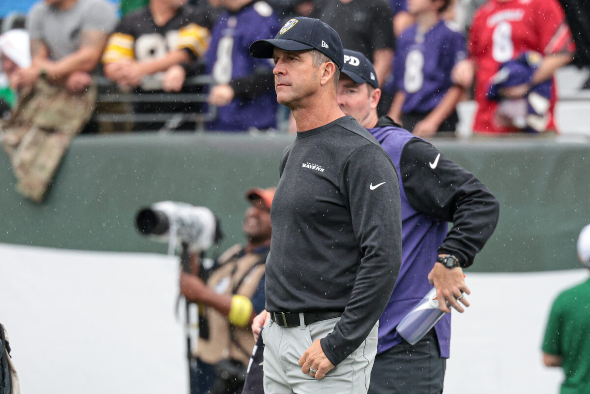 Ravens HC John Harbaugh discusses emotions of playing in New York on 9/11