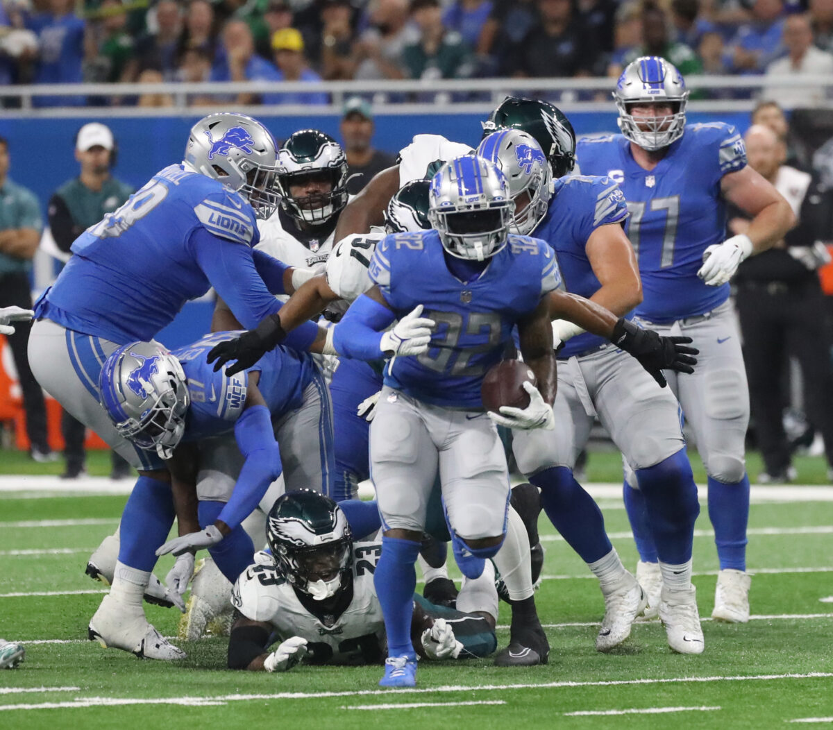 Breaking down just how good the Lions run game has been through Week 2