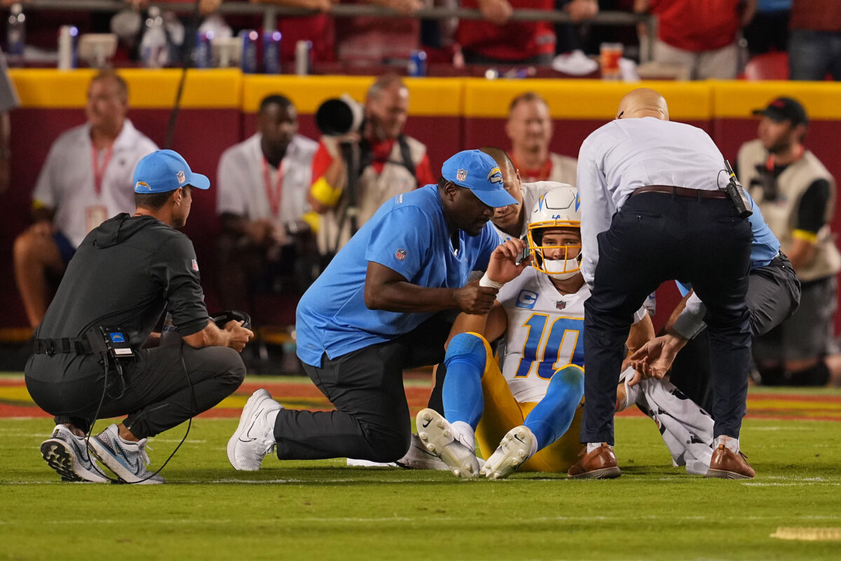 Chargers rule Justin Herbert questionable for Week 3 vs. Jaguars