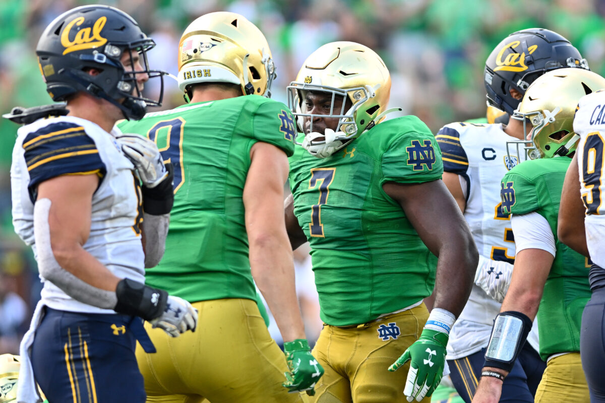 Notre Dame beats Cal: best photos as Irish win in green