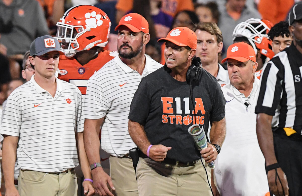 Clemson remains outside the top 10 in USA Today Sports’ latest NCAA Re-Rank 1-131