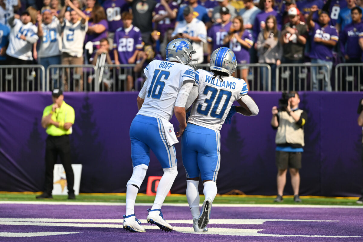 The Lions’ offense is demolishing the Vikings’ defense on fourth down