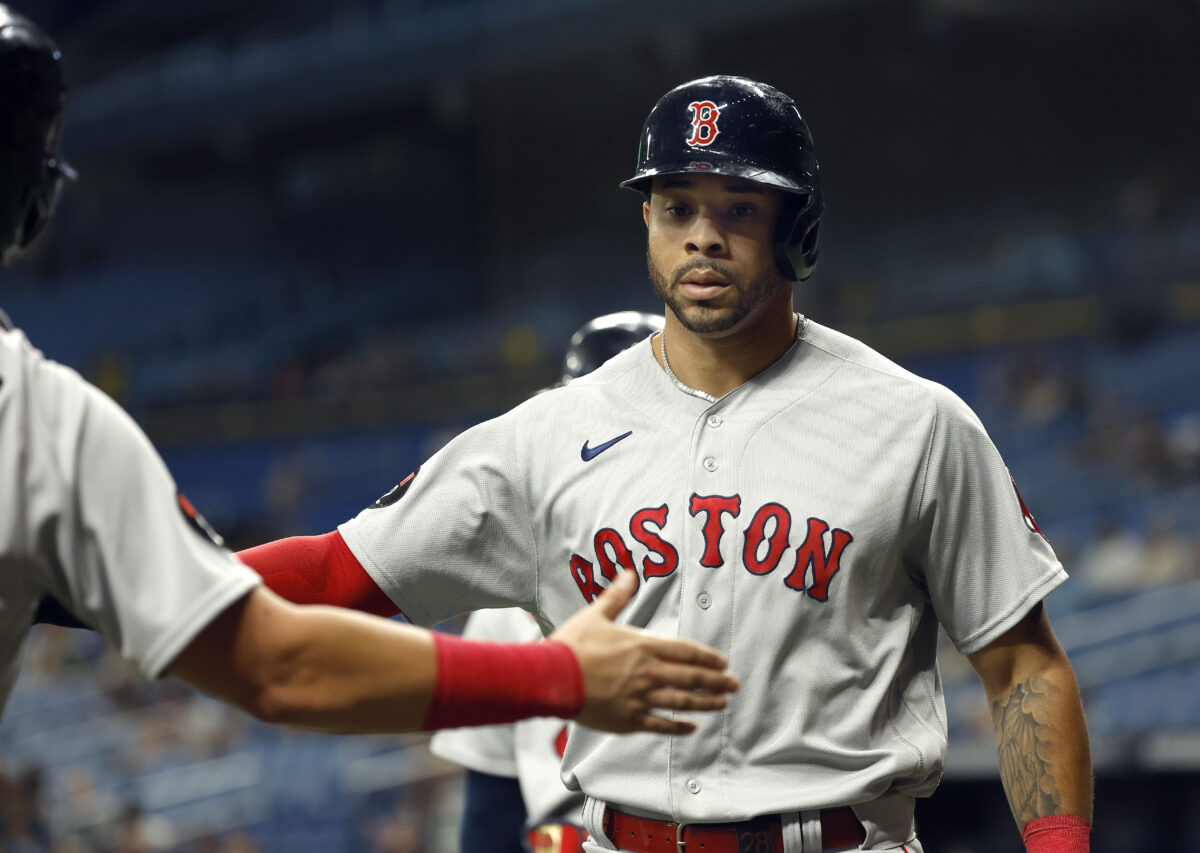 Tommy Pham is like the rest of us, rushing to check his fantasy lineup after leaving his day job … with the Red Sox