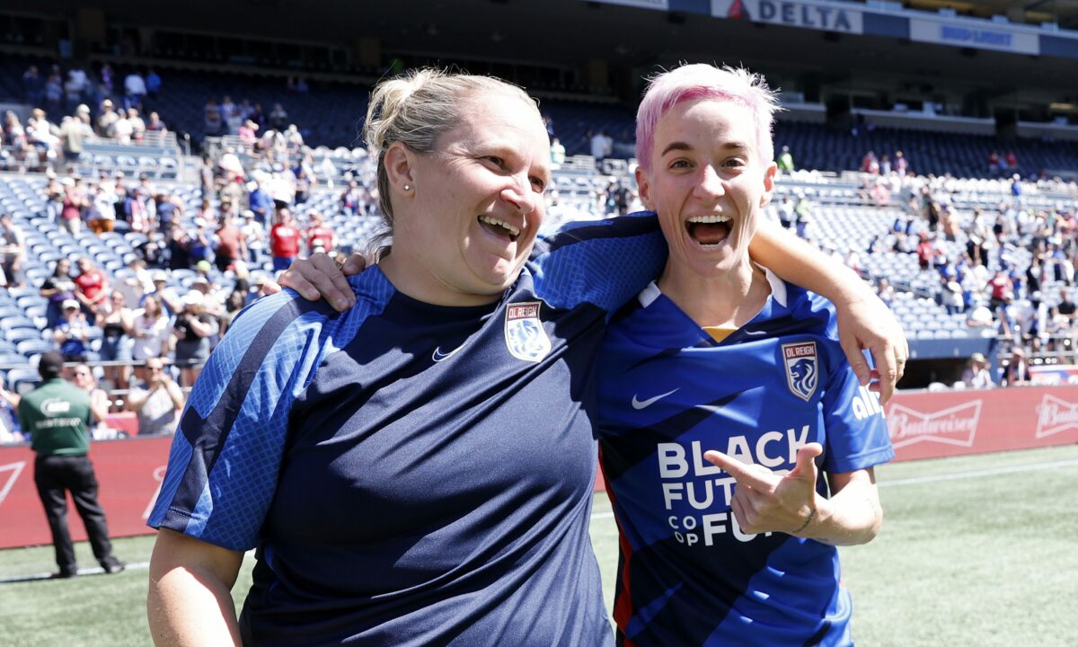 Laura Harvey says Megan Rapinoe is in 2019-level form for OL Reign
