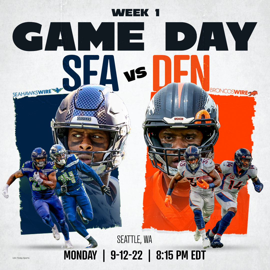 Seahawks vs. Broncos Gameday Info: How to watch or stream Week 1 matchup