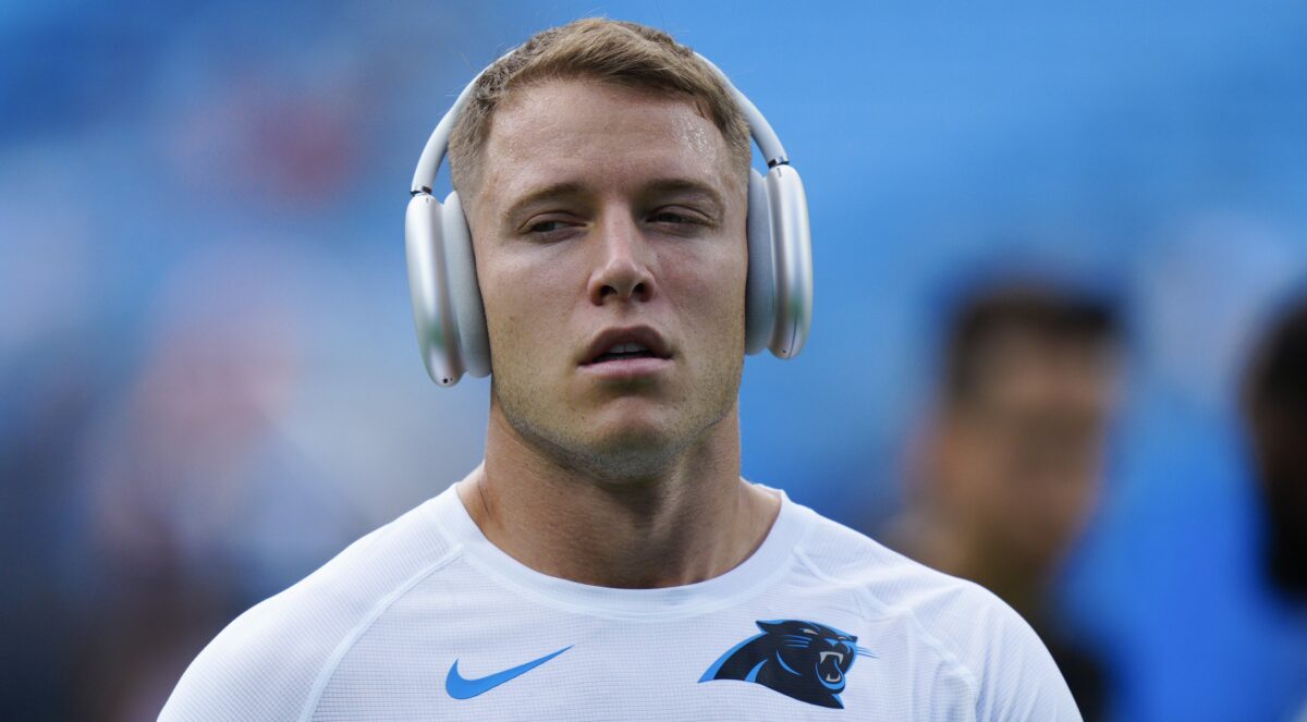 Panthers RB Christian McCaffrey held out of practice on Wednesday