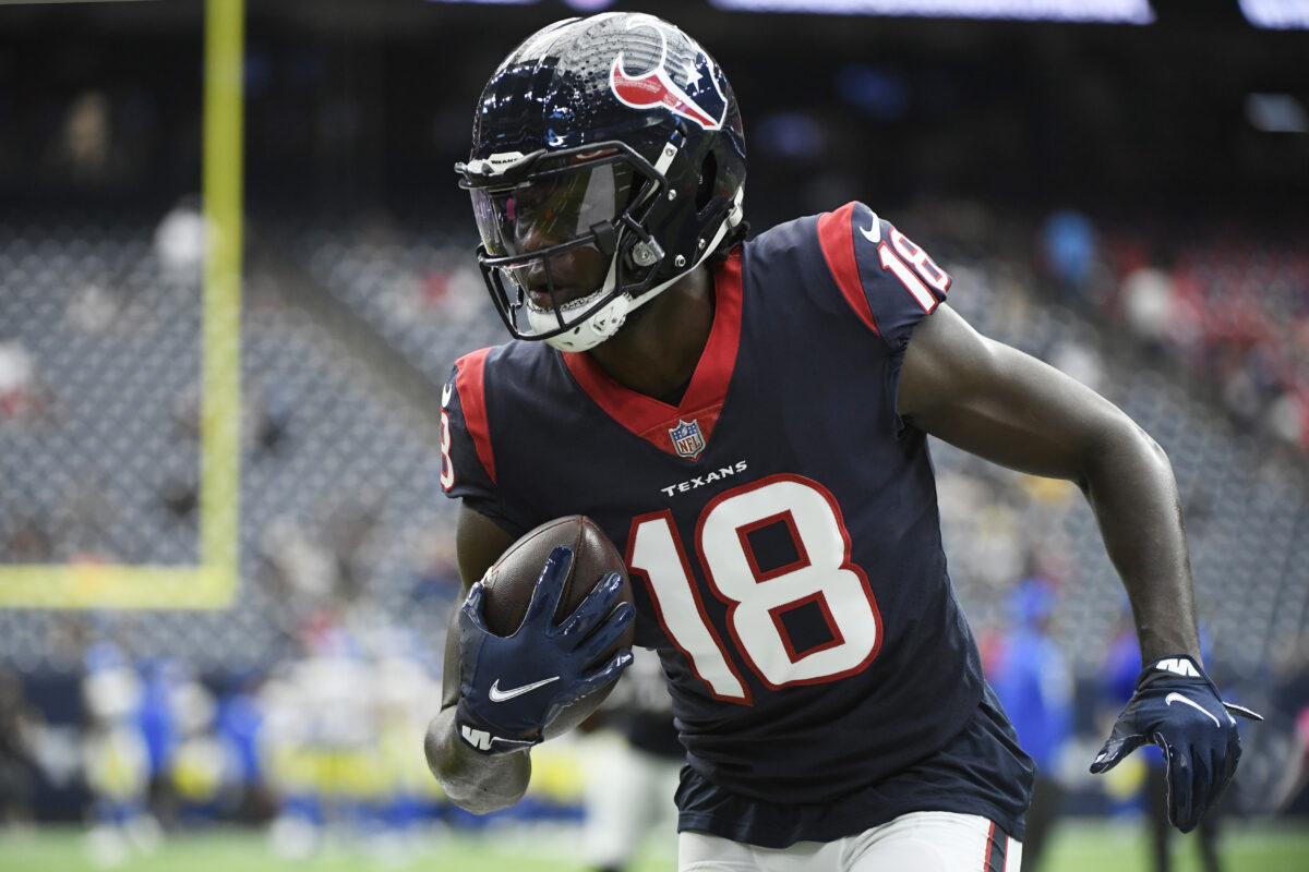 Texans release WR Chris Conley to make room for TE O.J. Howard
