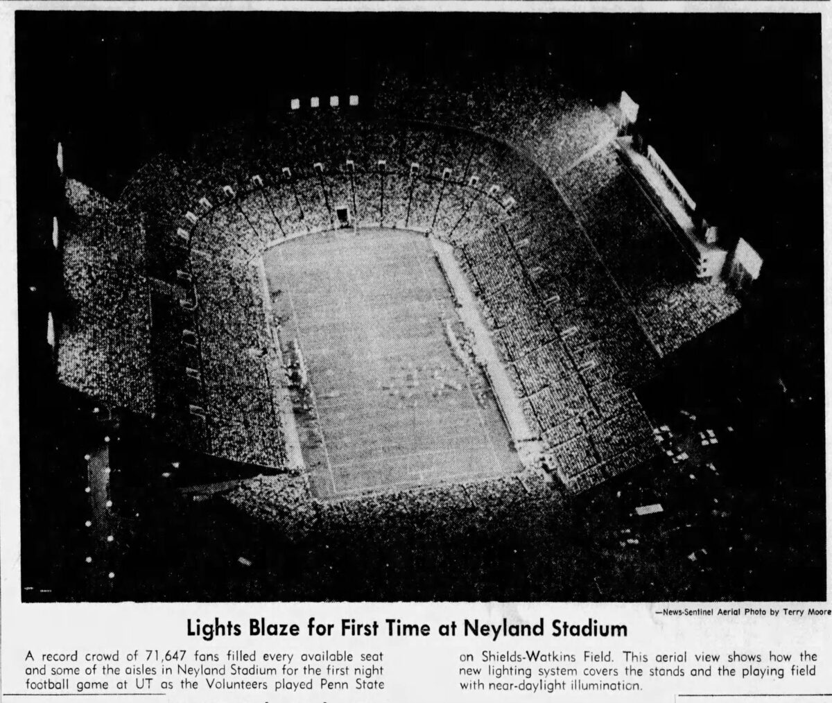 50th anniversary: A look at Neyland Stadium’s first night game