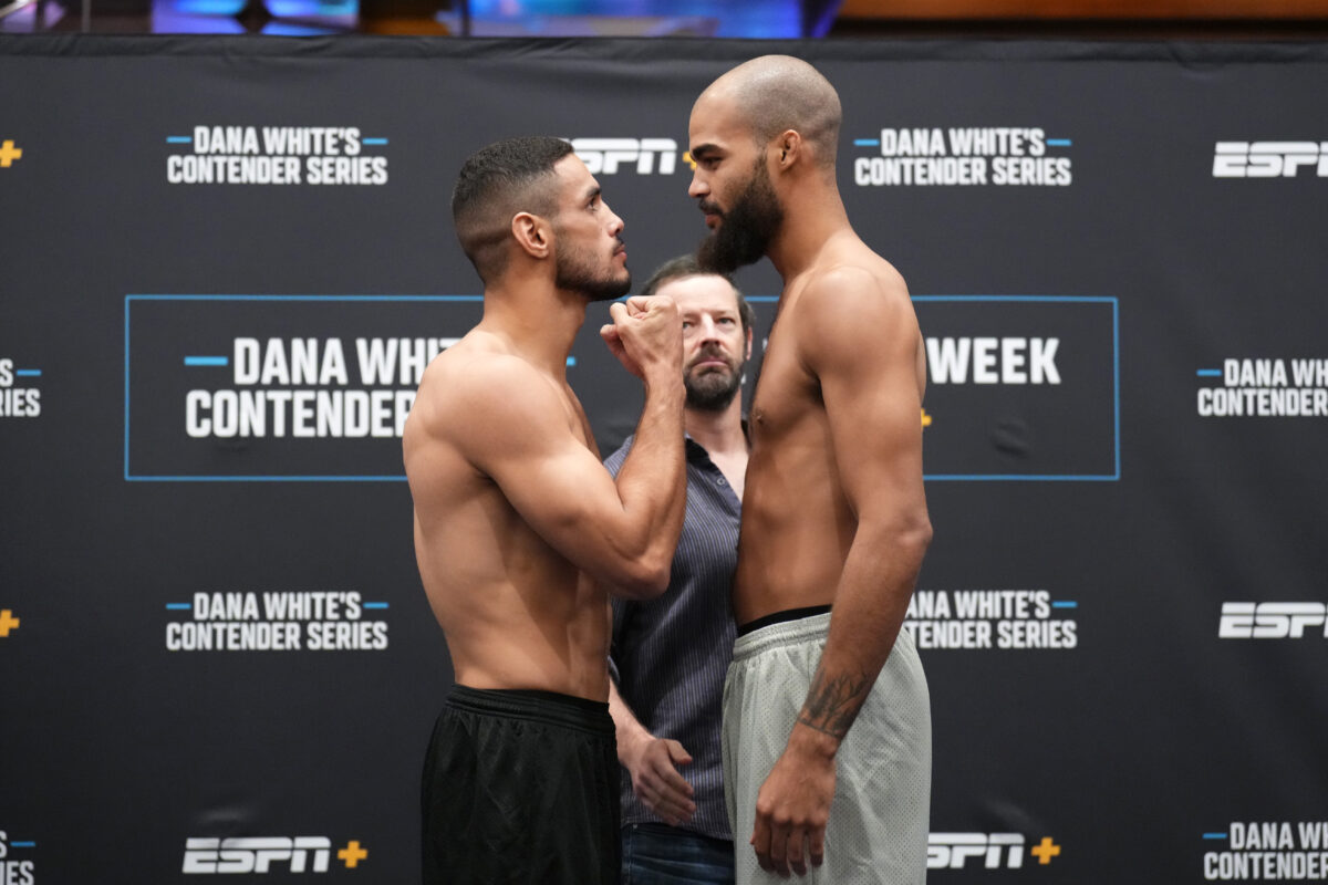 Dana White’s Contender Series 53 faceoff highlights video, photo gallery from Las Vegas