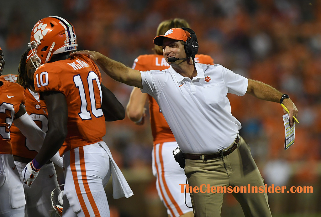 Swinney disagrees with this notion about his WRs, says they’re ‘in the proving ground’