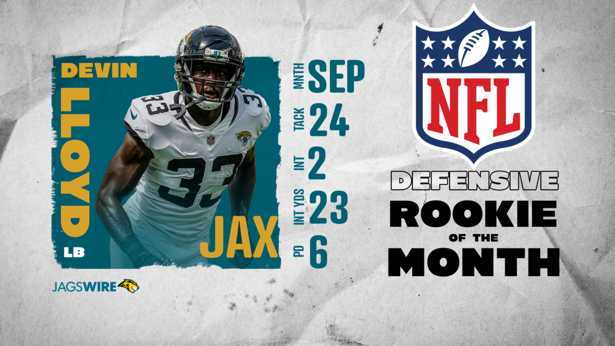 Jaguars’ Devin Lloyd named NFL Defensive Rookie of the Month