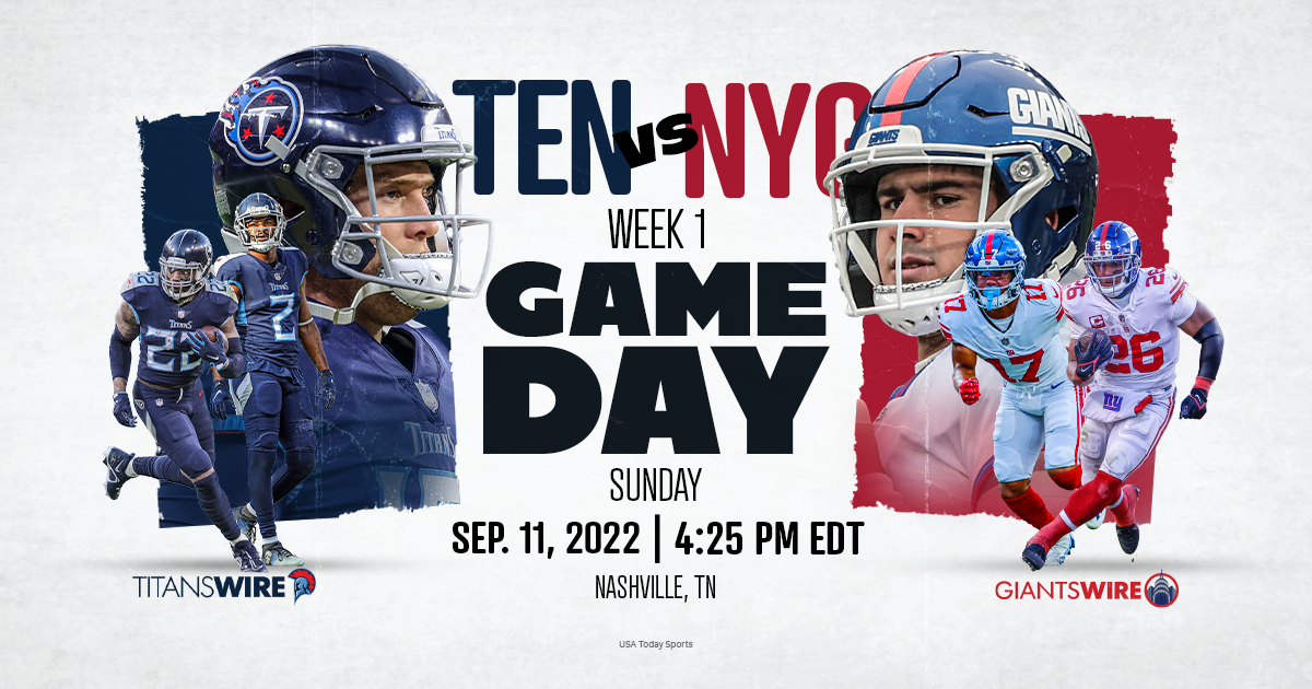 Titans vs. Giants: TV schedule, how to stream, injuries, odds, more