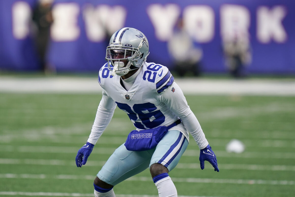 Cowboys Jourdan Lewis leaves game with foot injury after clutch INT