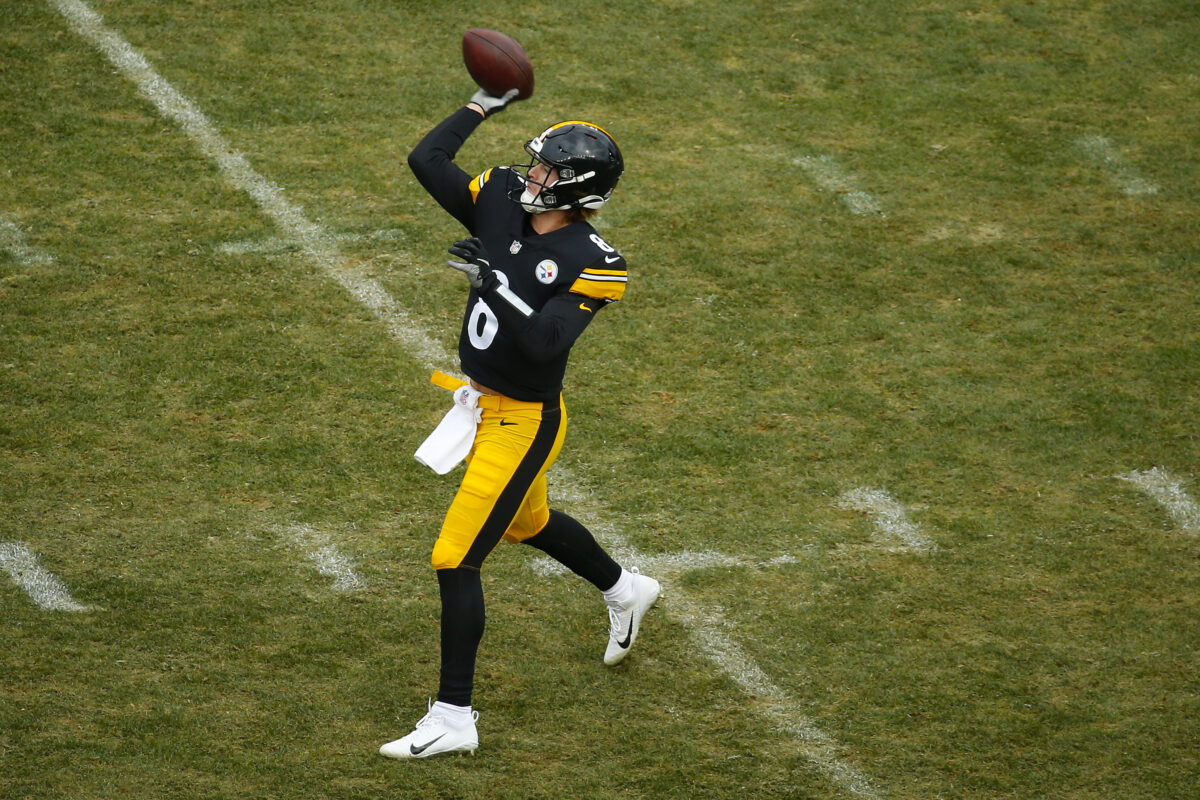 Steelers QB Kenny Pickett says he was trying to throw ball away on interception