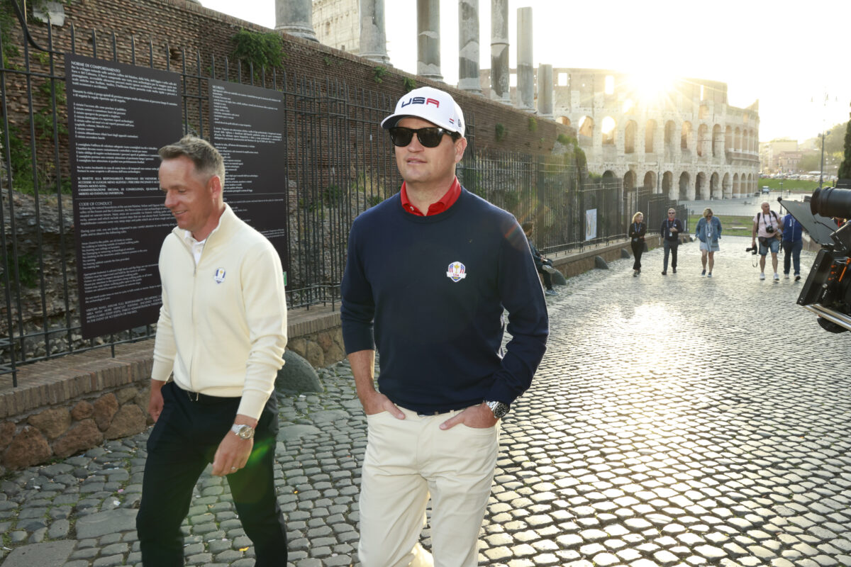Photos: Ryder Cup captains Luke Donald, Zach Johnson tour Rome one year out from matches in Italy