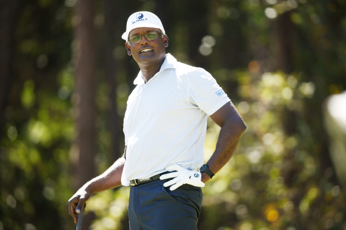 How Vijay Singh tapped into his tournament swing data at Furyk & Friends — legally