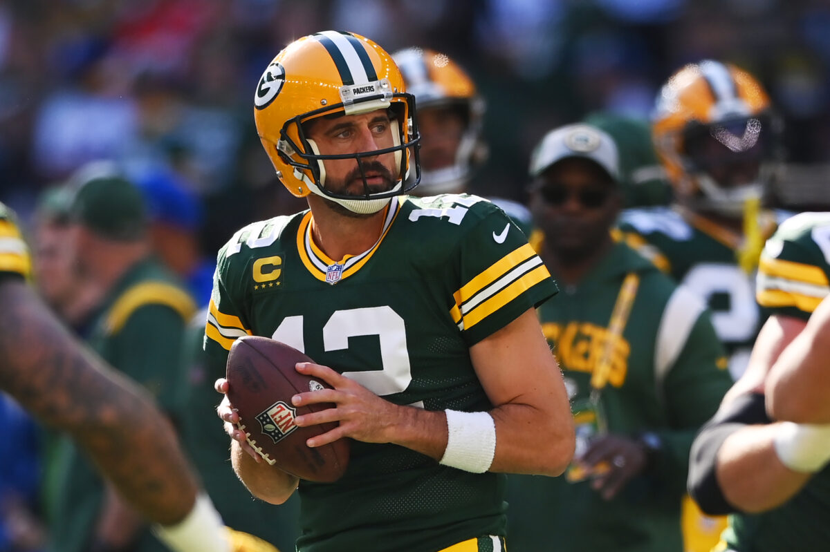 Aaron Rodgers Tuesday recap: Thumb is a ‘little banged up’ after hit on final play vs. Giants