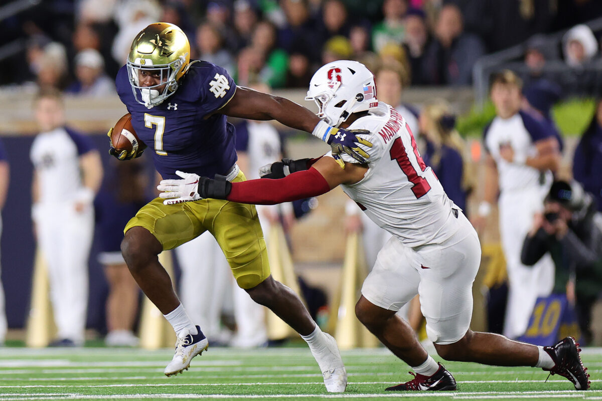 Twitter reacts to Audric Estime touchdown to get Notre Dame on board