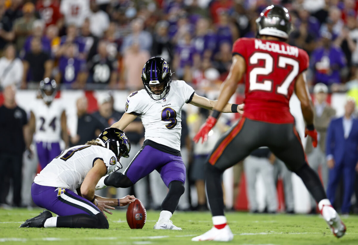 Special teams gaffe by Bucs leads to Justin Tucker field goal for Ravens