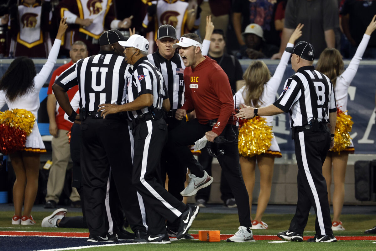 Lincoln Riley and USC player quotes from stormy, turbulent win over Arizona