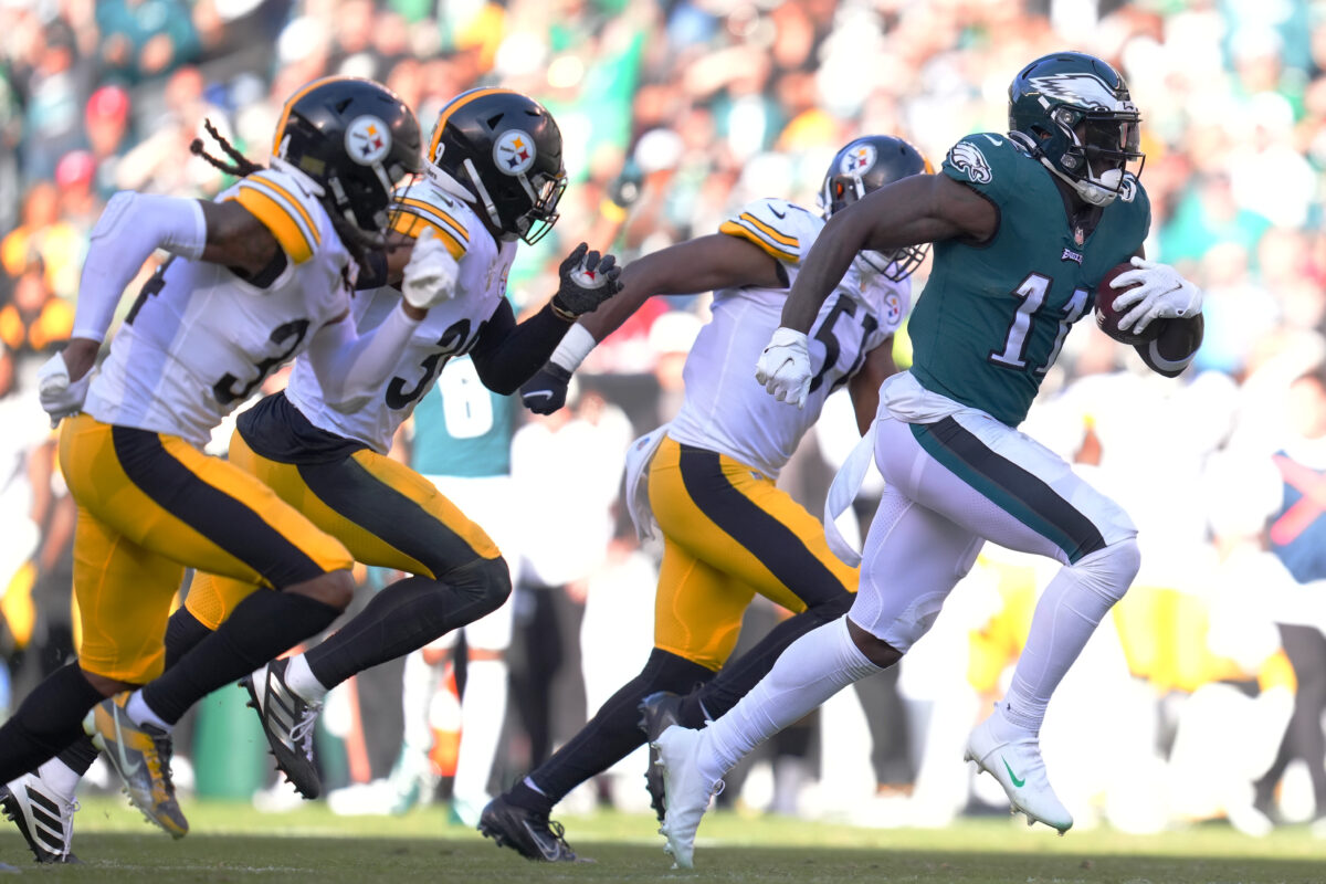 Eagles WR A.J. Brown gets a random drug test after 3 TD performance vs. Steelers