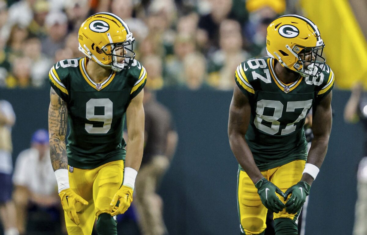 Aaron Rodgers: Romeo Doubs, Christian Watson can be ‘really, really good players in the league’