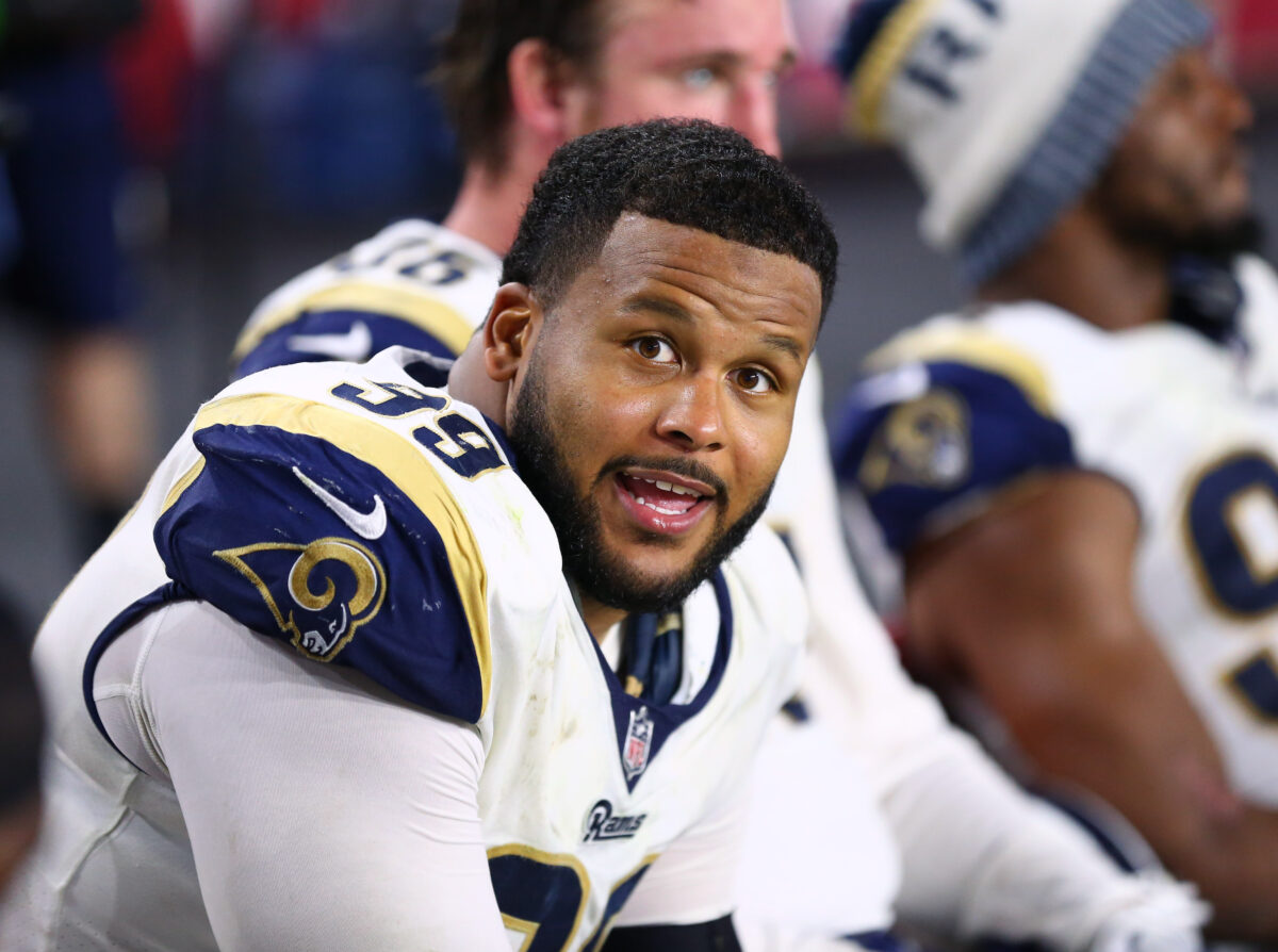 Aaron Donald of Rams cuts ties with Kanye West’s Donda Sports