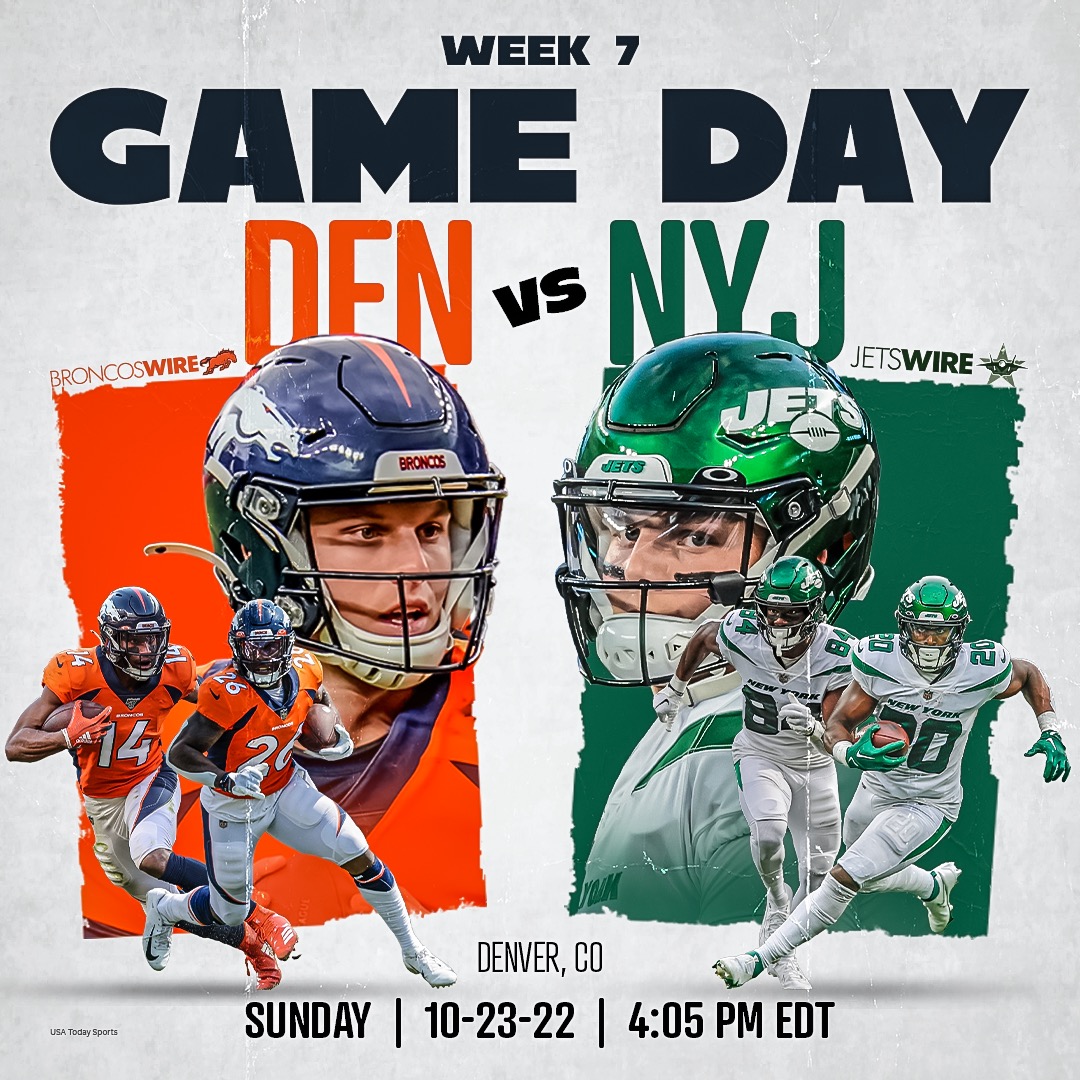 Jets vs. Broncos live stream, viewing and game info for Week 7