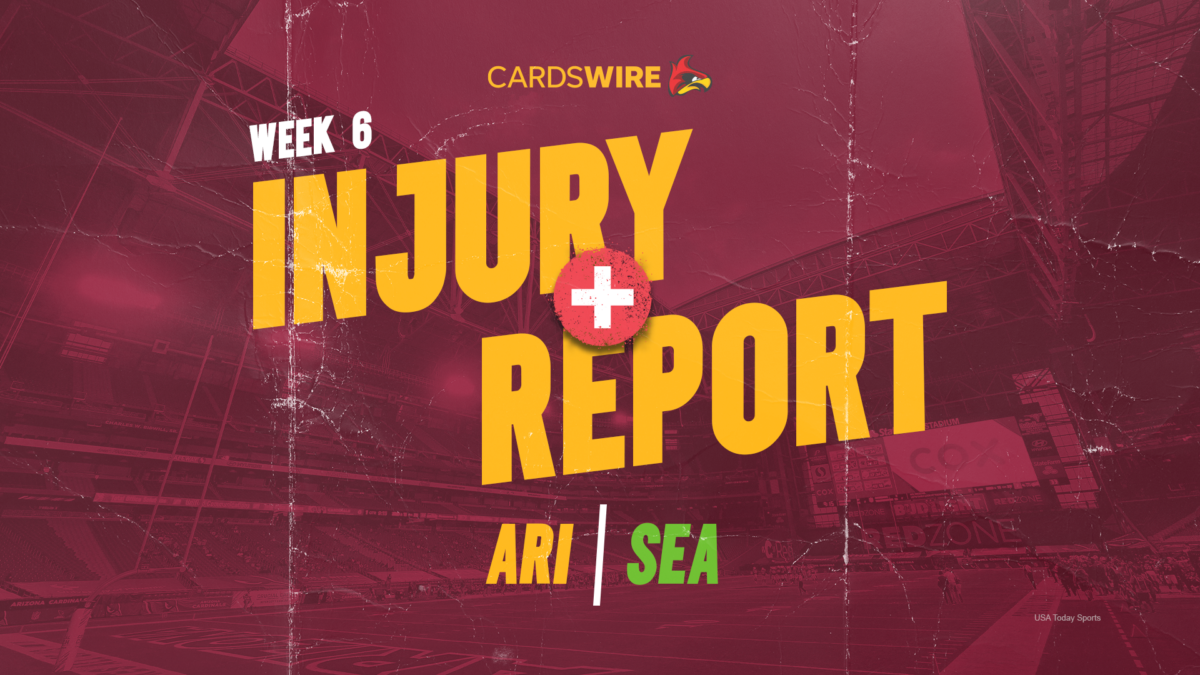 LOOK: Cardinals-Seahawks Week 6 final injury report, game designations