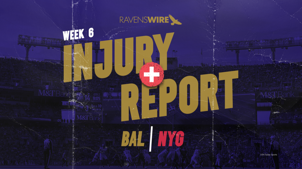 Ravens release second injury report for Week 6 matchup vs. Giants