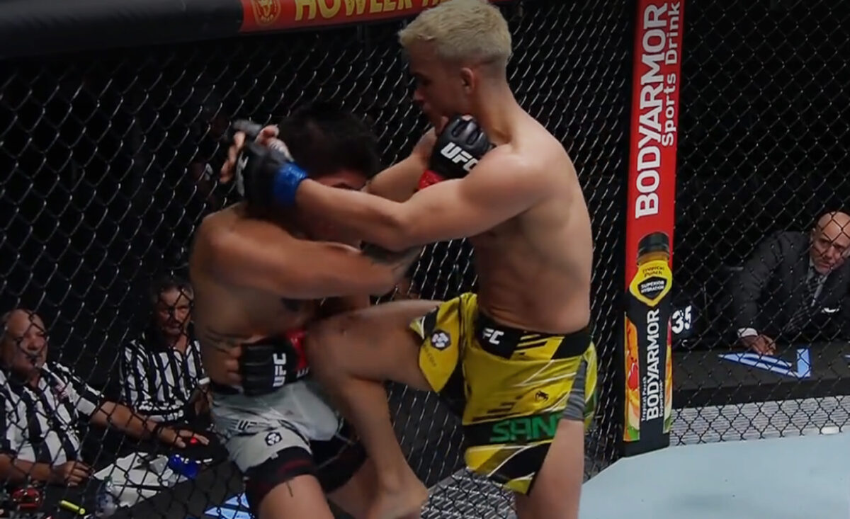 UFC Fight Night 211 video: Daniel Santos rallies, knocks out John Castaneda with knee
