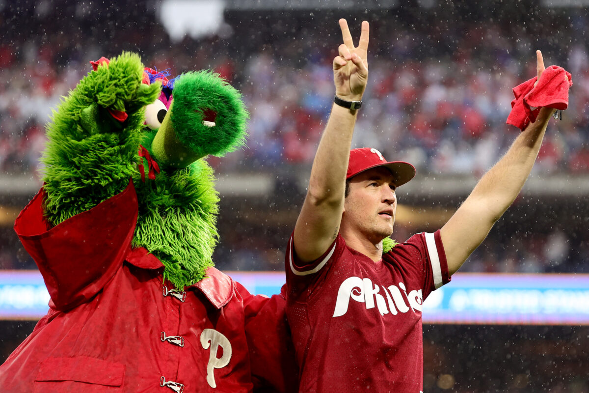 6 times Top Gun’s Miles Teller had the time of his life as the Phillies eliminated the Padres