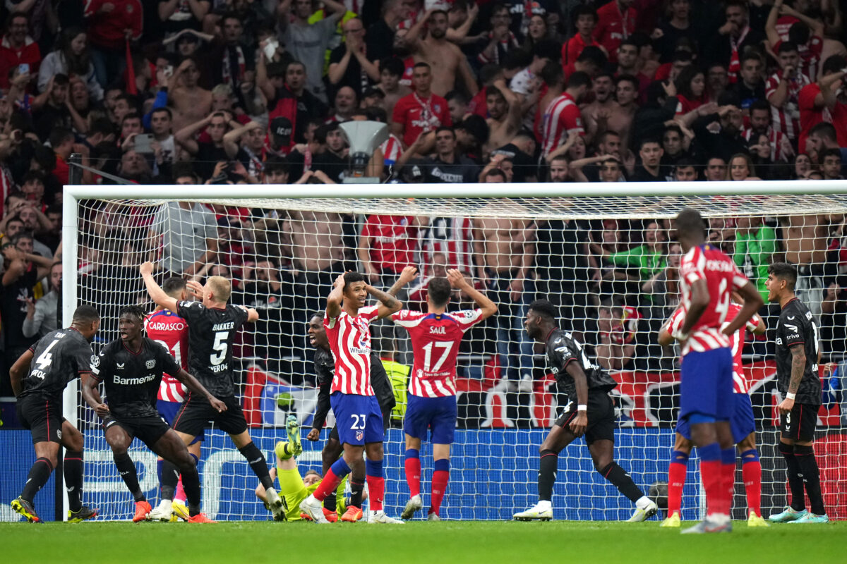 Atletico Madrid pioneers new ways to not score against Leverkusen, ending Champions League hopes