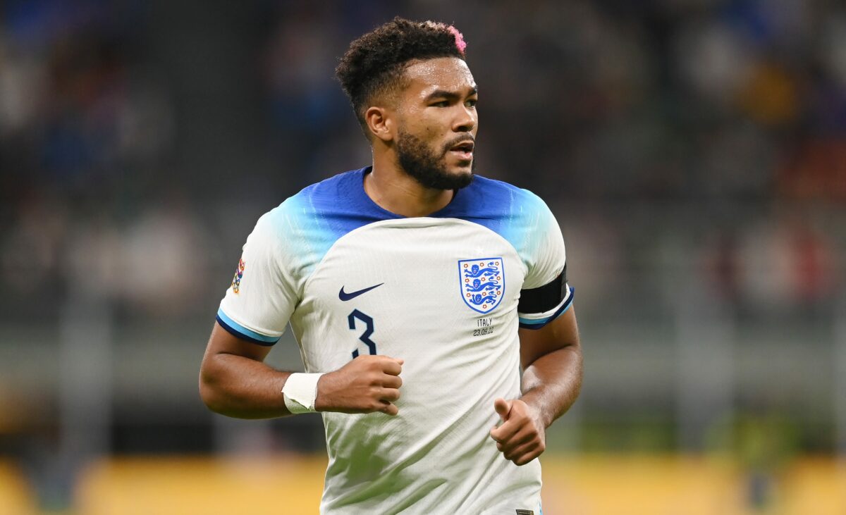 England right back Reece James will (probably) miss the World Cup