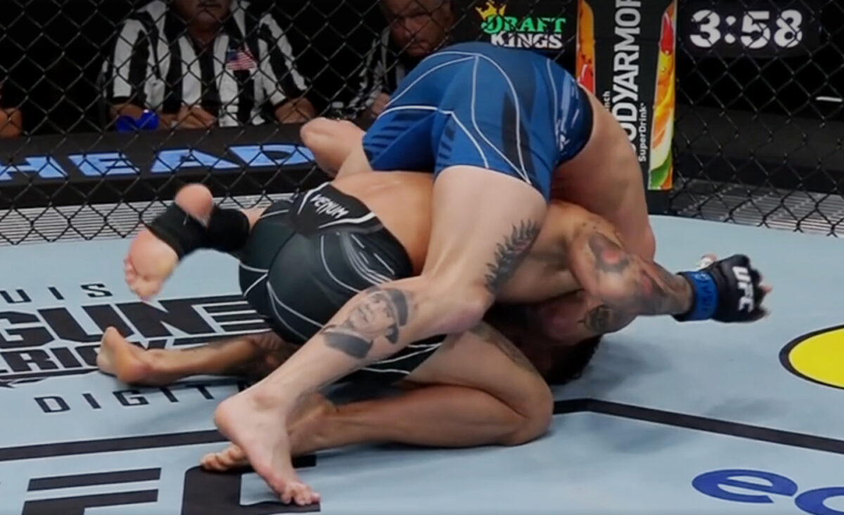 UFC Fight Night 211 video: Guido Cannetti quickly taps Randy Costa with hookless rear-naked choke
