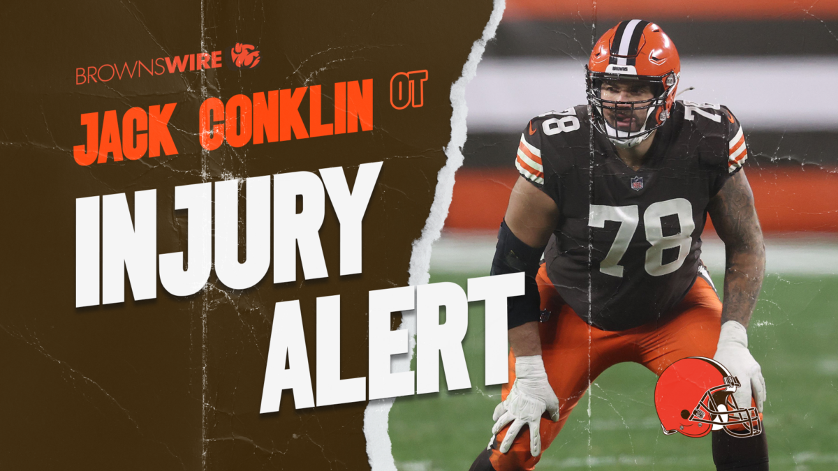 Browns Injury Alert: Jack Conklin makes early trip to locker room vs. Bengals