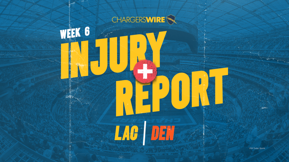 Chargers final injury report vs. Broncos, Week 6