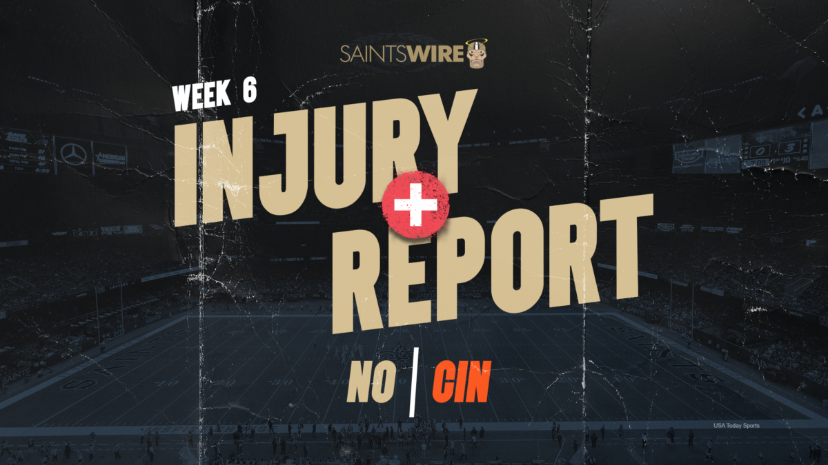 Chris Olave returns to practice on updated Week 6 Saints injury report vs Bengals