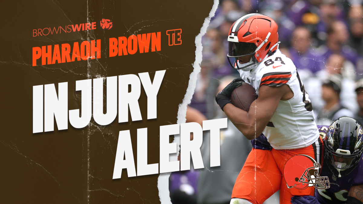 Injury Alert: Browns TE Pharaoh Brown also leaves game vs. Ravens