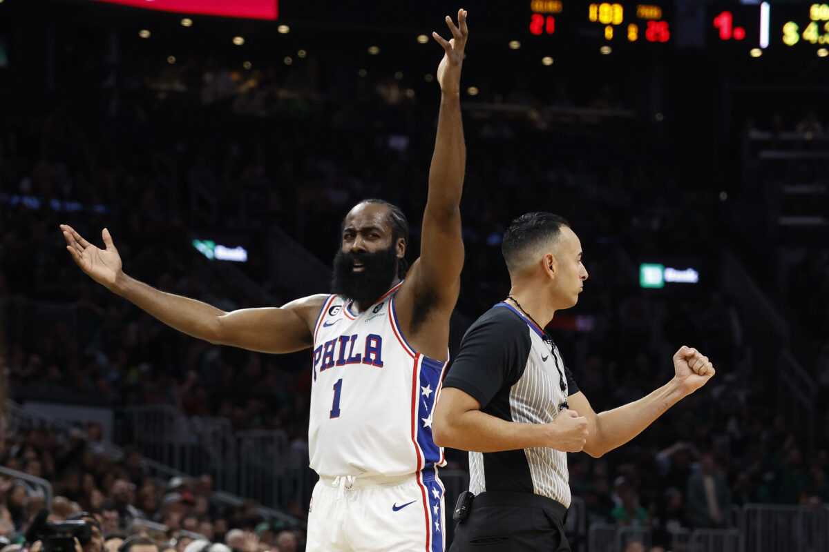 James Harden dropped Marcus Smart into oblivion with this crossover and then confidently (and hilariously) bricked the shot