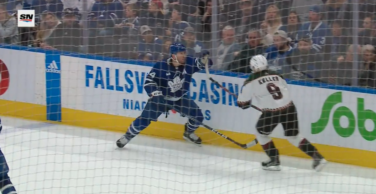 Maple Leafs’ tying goal was wiped off the board on a controversial, confusing hand pass ruling