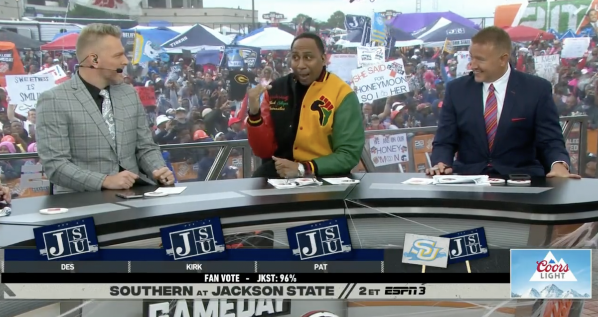 Stephen A. Smith delivered an epic GameDay pick with Jackson State ‘big time’ over Southern