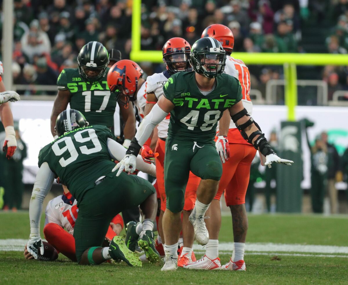 Michigan State football game time for Illinois game set
