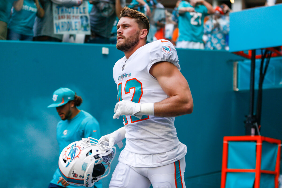 Dolphins DB Clayton Fejedelem designated to return