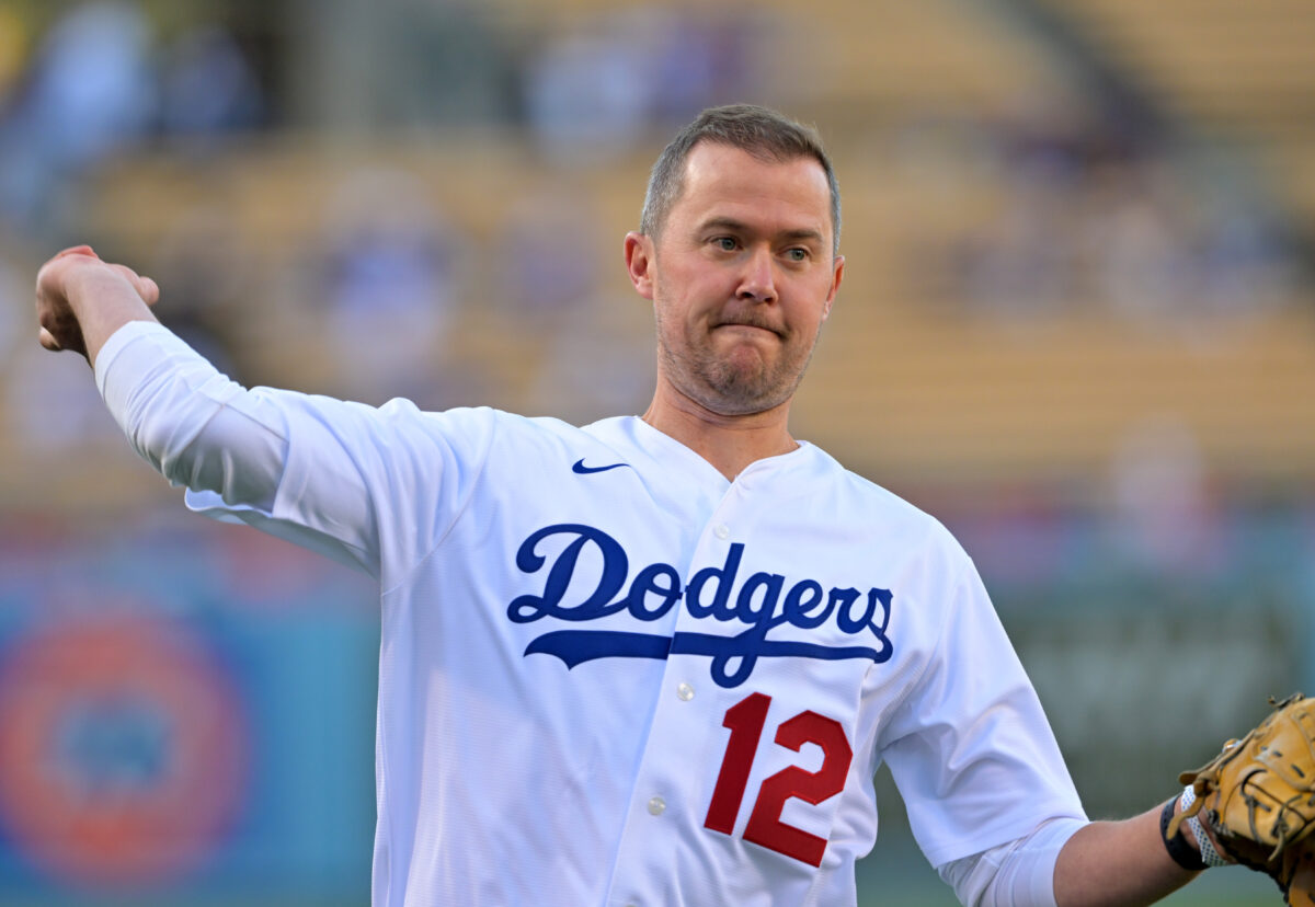 Lincoln Riley attends LA Dodgers’ opening playoff game
